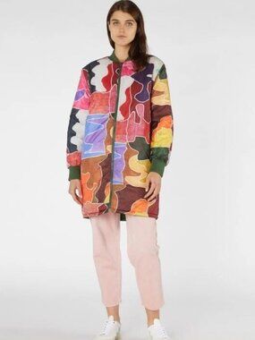 NWT Gorman Reversible Jigsaw Quilted Coat